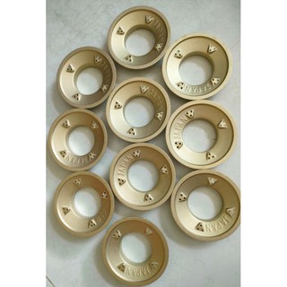 Combo 10 cái sen chia lửa bằng đồng thau men vàng, kt 78*43mm
