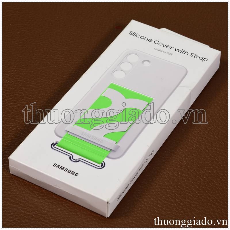 Ốp lưng Silicone Samsung Galaxy S22 5G kèm dây đeo chính hãng