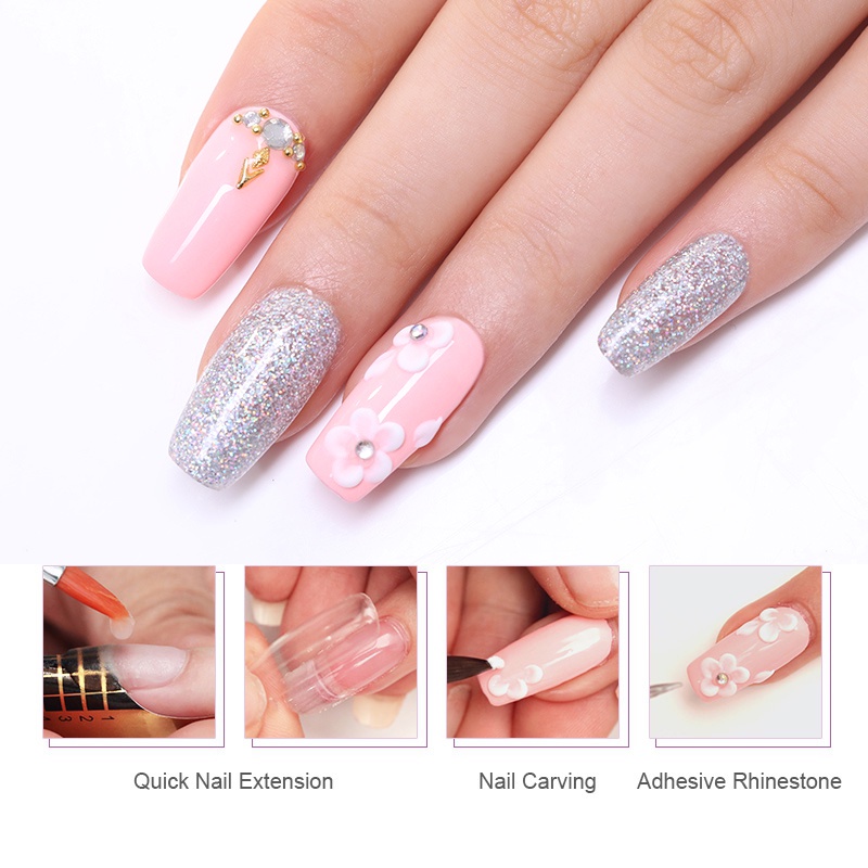 Bột Acrylic Dùng Đính Đá Trang Trí Móng Tay