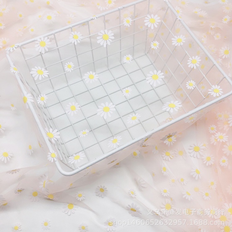VẢI VOAN LƯỚI HOA CÚC KHỔ 150CM