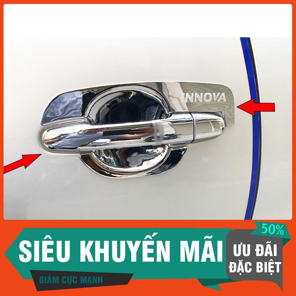Ốp tay nắm, hõm cửa xe Toyota Innova 2012-2016 nhựa mạ crom cao cấp