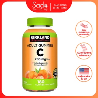 Kẹo Dẻo Kirkland Adult Gummies C Bổ Sung Vitamin C 250mg Tăng Sức Đề Kháng Chống Oxi Hóa 180 Viên