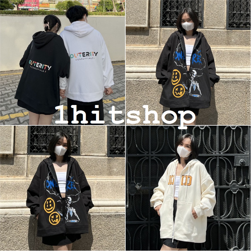Áo KHOÁC Hoodie CẦU VỒNG OUTER và Ulzzang Unisex 1hitshop
