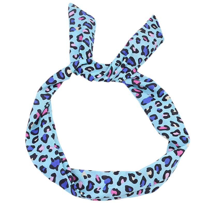 Băng Đô Tai Thỏ Họa Tiết Da Báo Dễ Thương Bắt Mắt