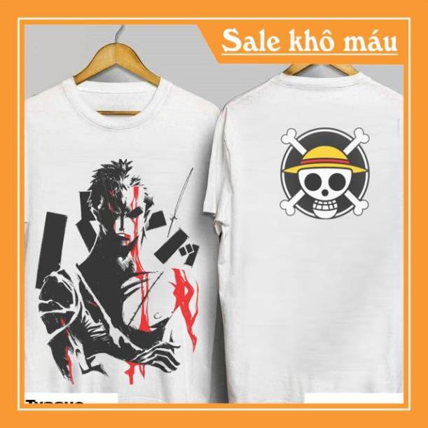 SALE- [Kèm Voucher FreeShip] Áo Thun One piece  ANZO306 | Áo Thun ZoRo | Áo One piece Zoro tay ngắn