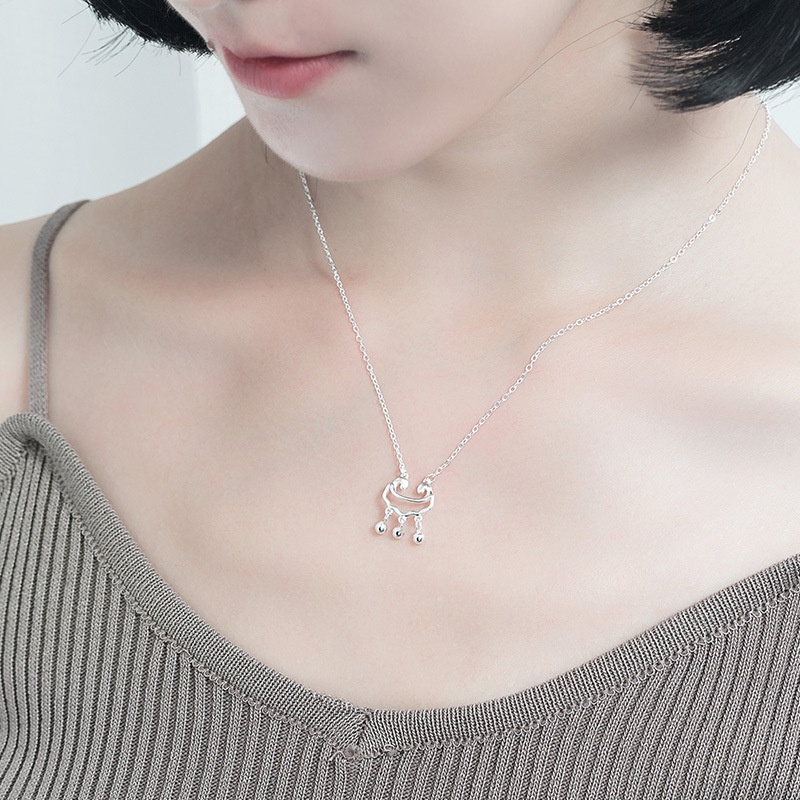 Vòng cổ Mặt Ổ Khóa Phong Cách retro Thời Trang Cho Nữ