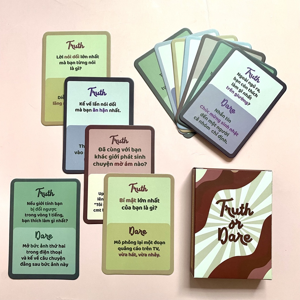 Bộ bài thử thách truth or dare drinking game uống rượu chơi cùng bạn bè 35 lá