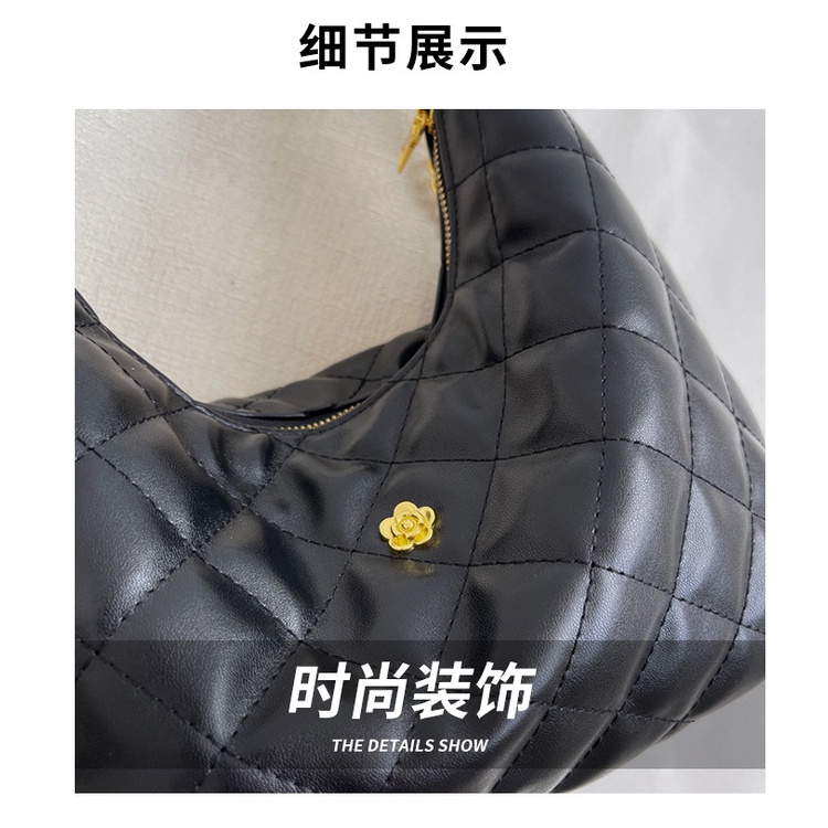 Túi Đeo JASMIN NOIR Chéo Họa Tiết Caro Đính Tua Rua Thời Trang Cho Nữ