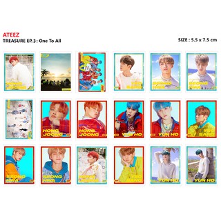 Lomo Card Ảnh ATEEZ - TREASURE EP.3 ( gồm 36 ảnh)