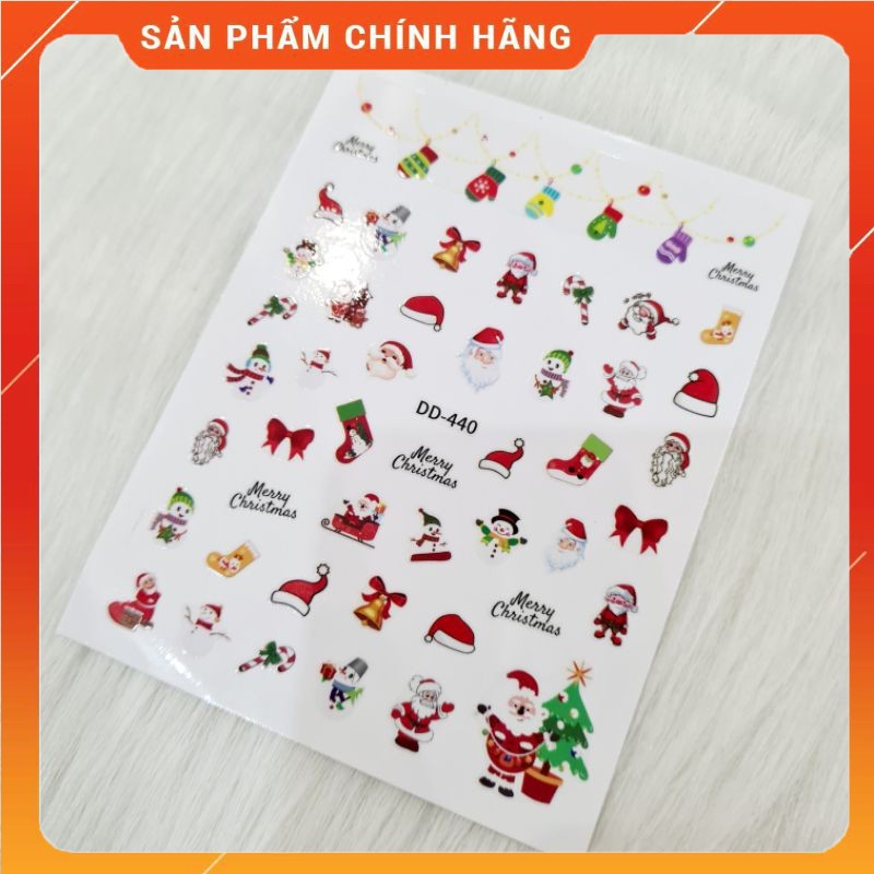 Mẫu dán móng tay dành cho mùa Noe, stick dán noel Thiên Di Nail