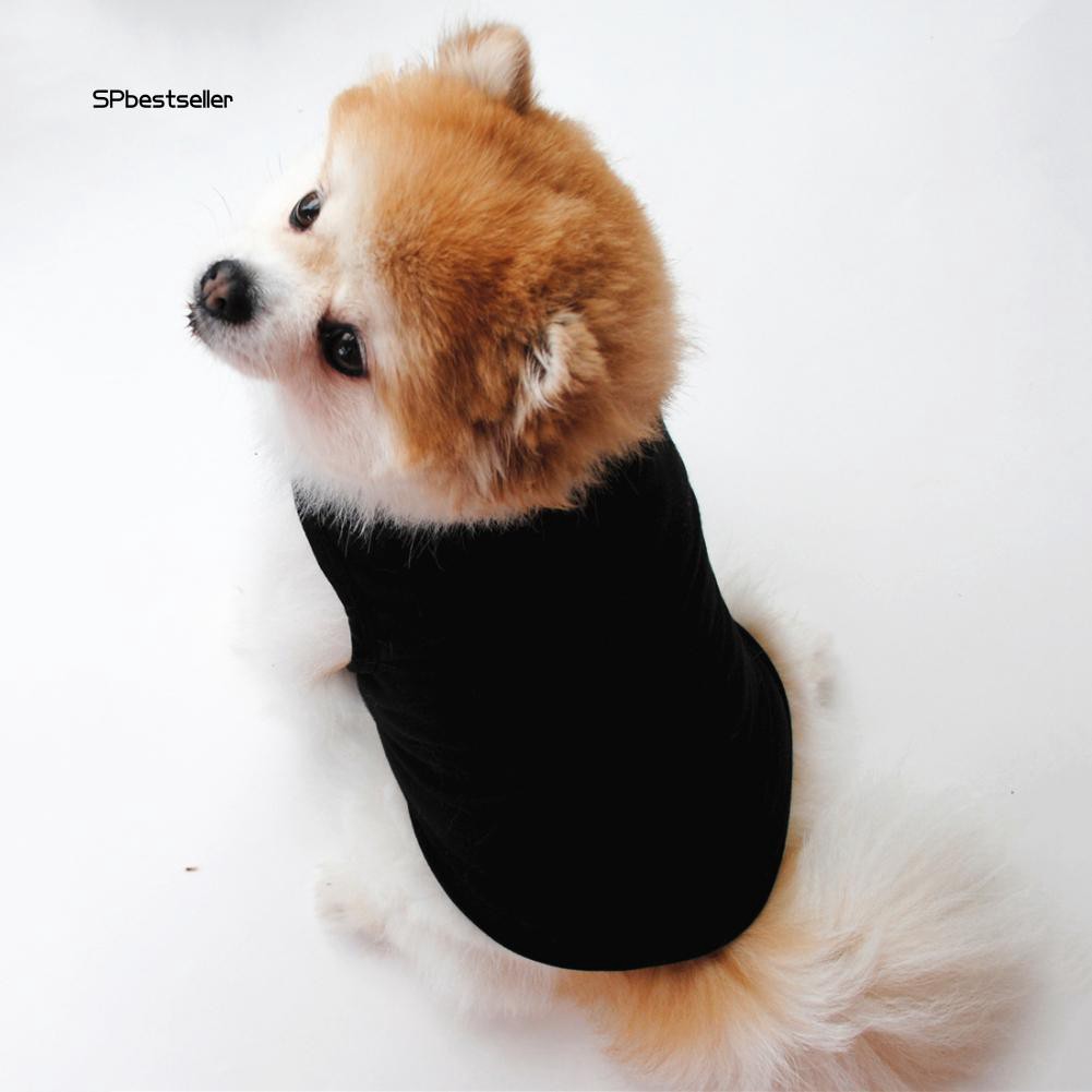 Áo Không Tay Cho Thú Cưng Vải Màu Trơn Vải Mềm Mại Thoáng Khí