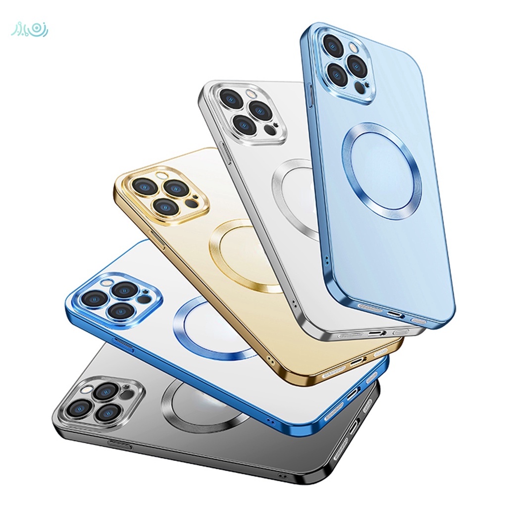 Ốp Điện Thoại Silicon Trong Suốt Mạ Viền 6D Sang Trọng Chống Sốc Cho iPhone 13 Pro MA