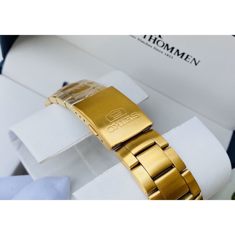 Đồng hồ nam dây thép Seiko 5 Automatic SNK610K1 Gold