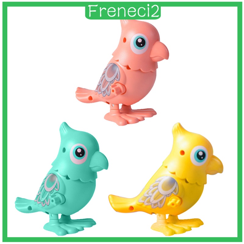 3Pcs Plastic Funny Wind-up Toy Parrot Walking Jumping Kids Toys Party Favors