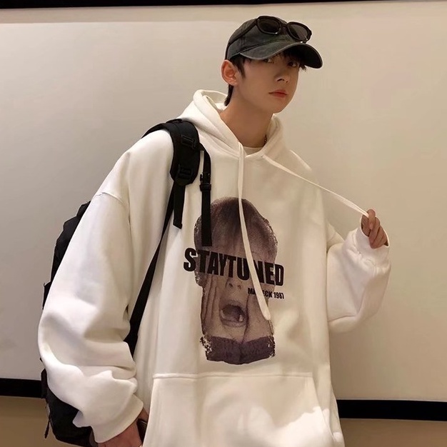 Áo hoodie nam Phong cách Hàn Quốc cộng  kích thước  Bình thường quần áo