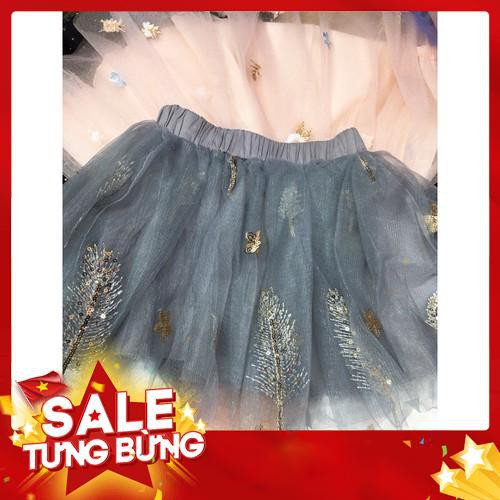 Chân váy voan lông chim - Hàng nhập khẩu