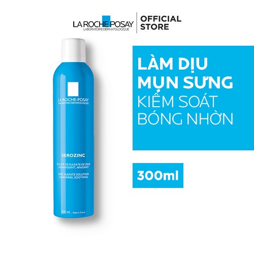 Nước khoáng giúp làm sạch &amp; làm dịu da La RochePosay Serozinc 300ml