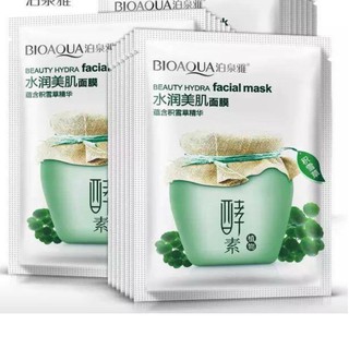 Combo 10 miếng mặt nạ rau má BIOAQUA (nấm rơm shop)