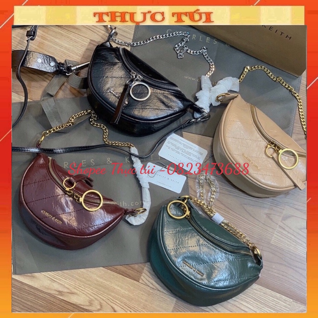 Túi bao tử đeo bụng kèm dây xích và 2 dây da chuẩn 11