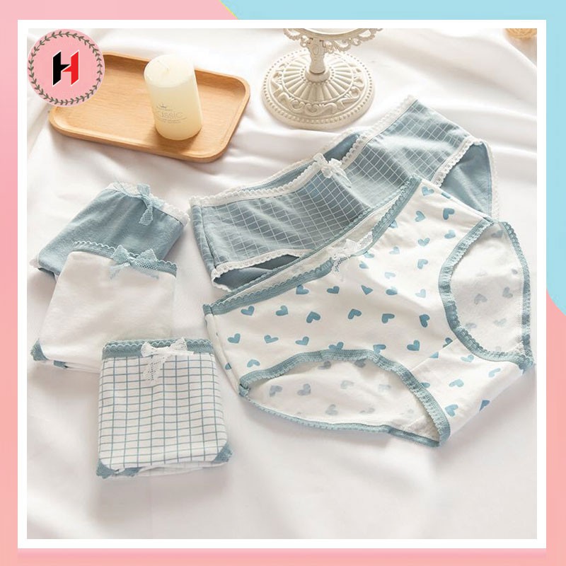 Quần lót nữ cotton cao cấp kháng khuẩn in hoạ tiết co giãn 4 chiều QL08