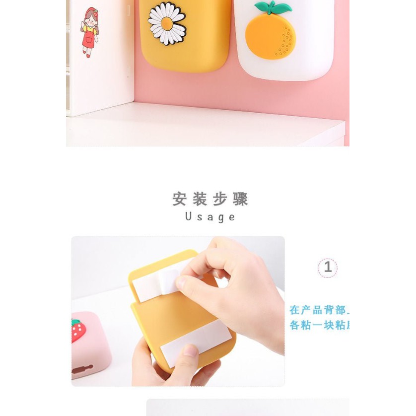 [MẪU MỚI] Kệ hộp để đựng remote điều khiển dán treo tường điện thoại sạc từ xa đồ dùng bút tivi điều hòa máy lạnh 12