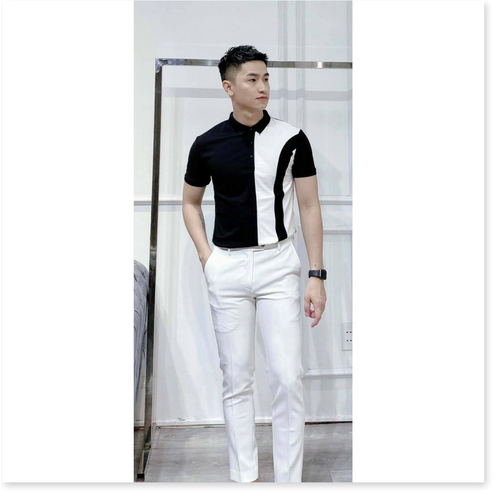 Áo thun cổ trụ phối màu siêu đẹp chuẩn nam tính cho ae KHANH AN