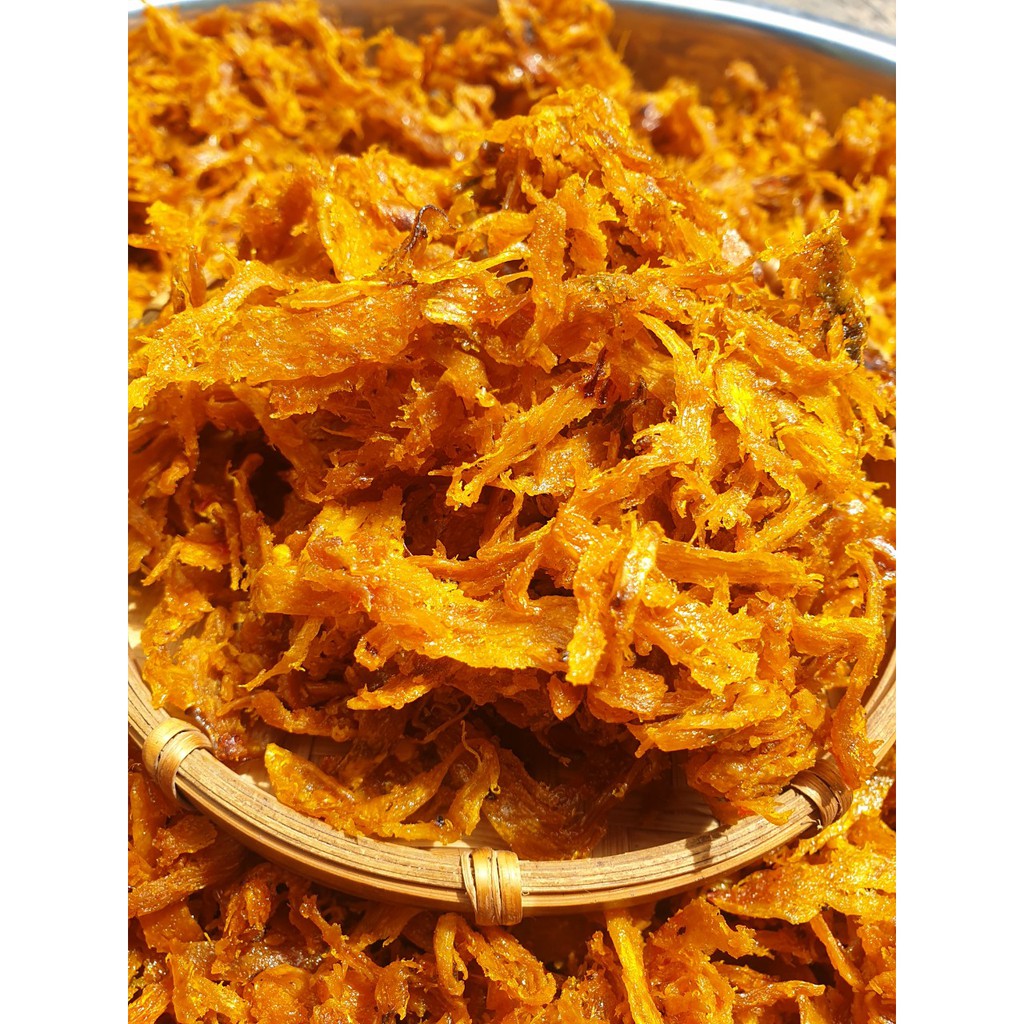 Khô Mực Xé Sợi Tẩm Vị Bình Định Lon 300Gram | BigBuy360 - bigbuy360.vn
