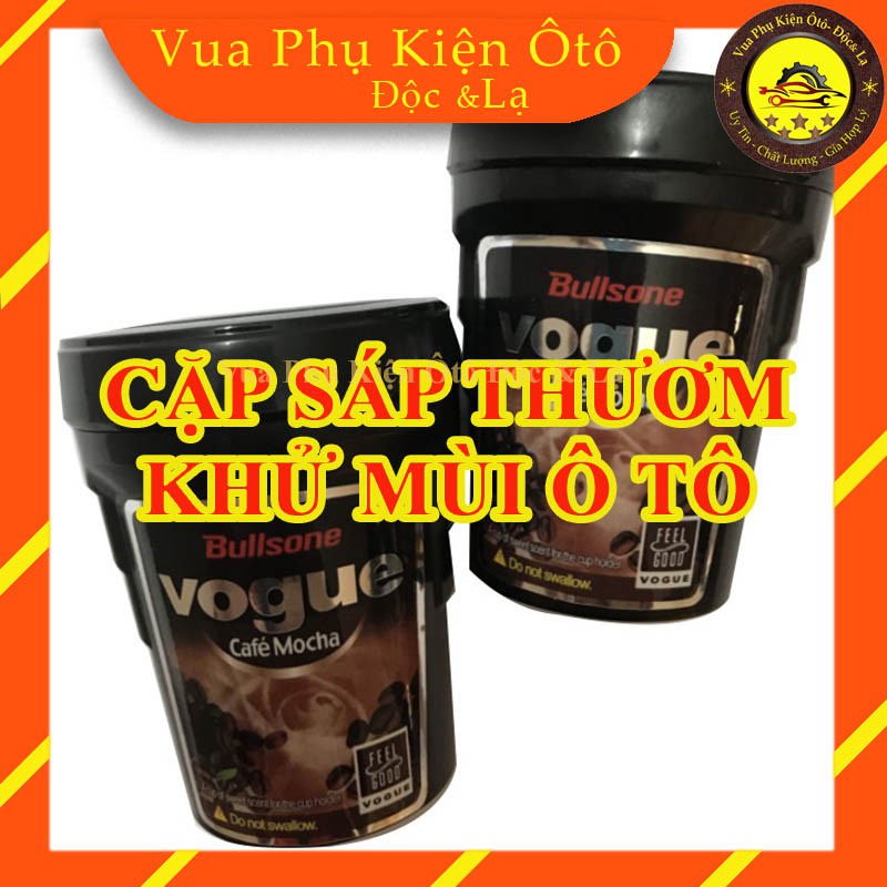 Cặp sáp thơm cafe khử mùi ô tô Hàn Quốc cao cấp Bullsone