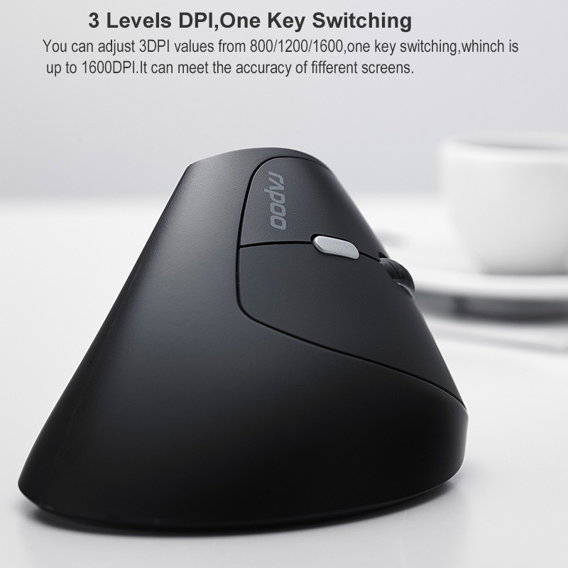 Chuột Quang Không Dây Rapoo MV20 6 Nút Bấm 1600 DPI