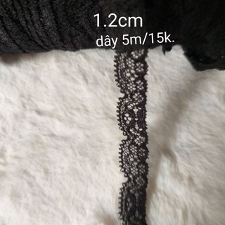 Ren thun viền trang trí, size 1.2cm đến 2cm(dây 5 mét)