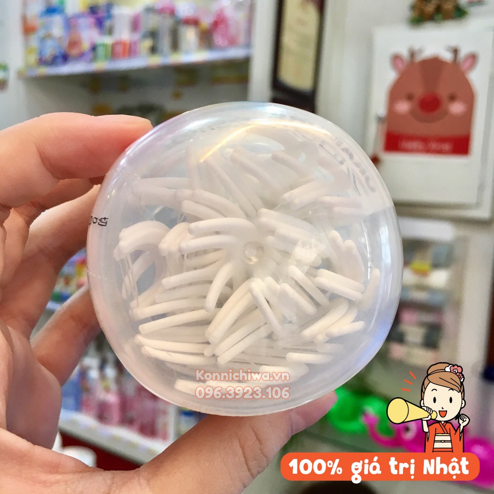 |Hàng Nhật chính hãng| Tăm chỉ kẻ răng cao cấp Okamura (Nhật Bản) hộp 70 cây làm sạch mảng bám kẽ răng