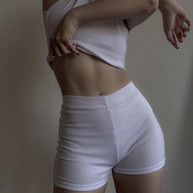Quần knit short thun gân dày dặn kèm video