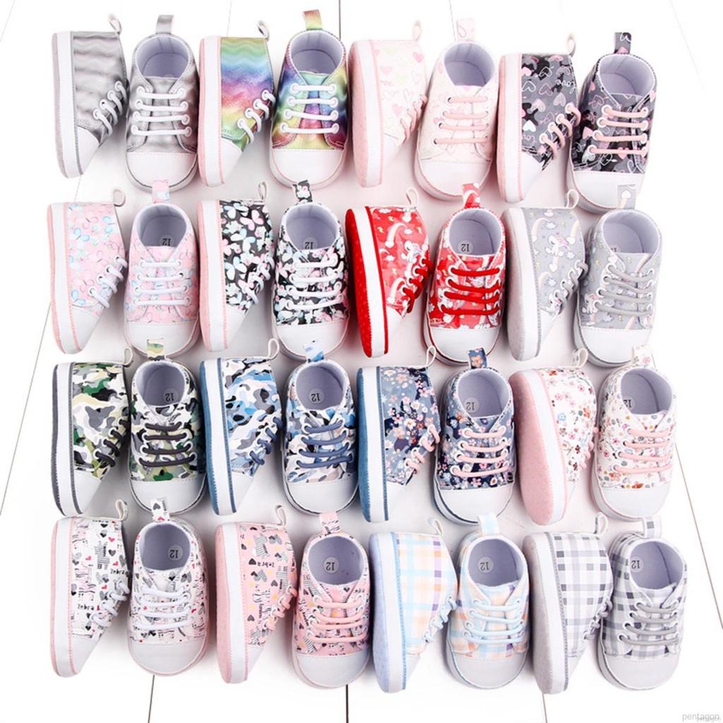 Giày thể thao đế mềm chống trượt cho trẻ nhỏ từ 0-18 tháng tuổi