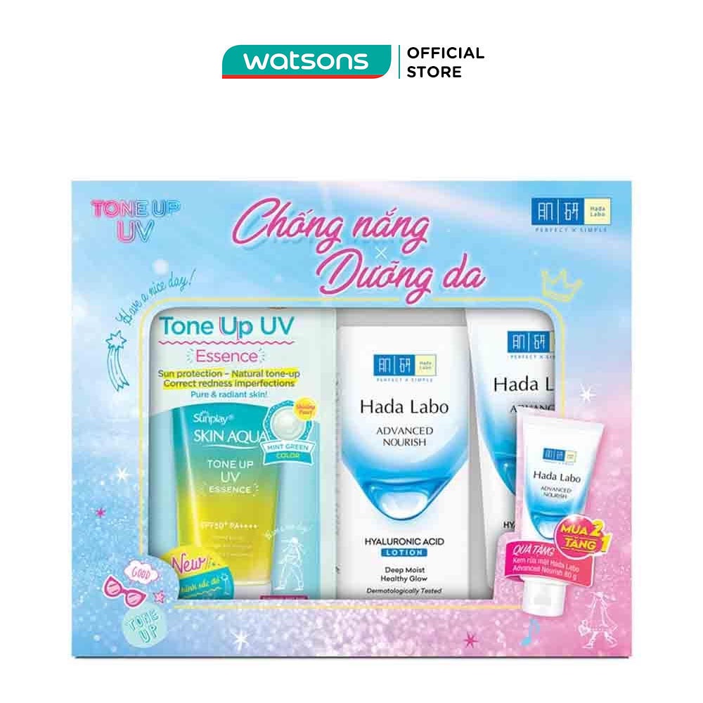 Combo Sunplay & Hada Labo Chống Nắng Dưỡng Da