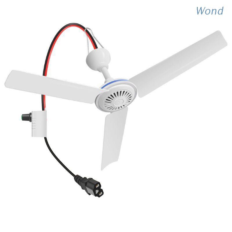 Quạt Treo Trần Cho Cắm Trại Woxnd C13 Dc 12v-85v 19.6 "