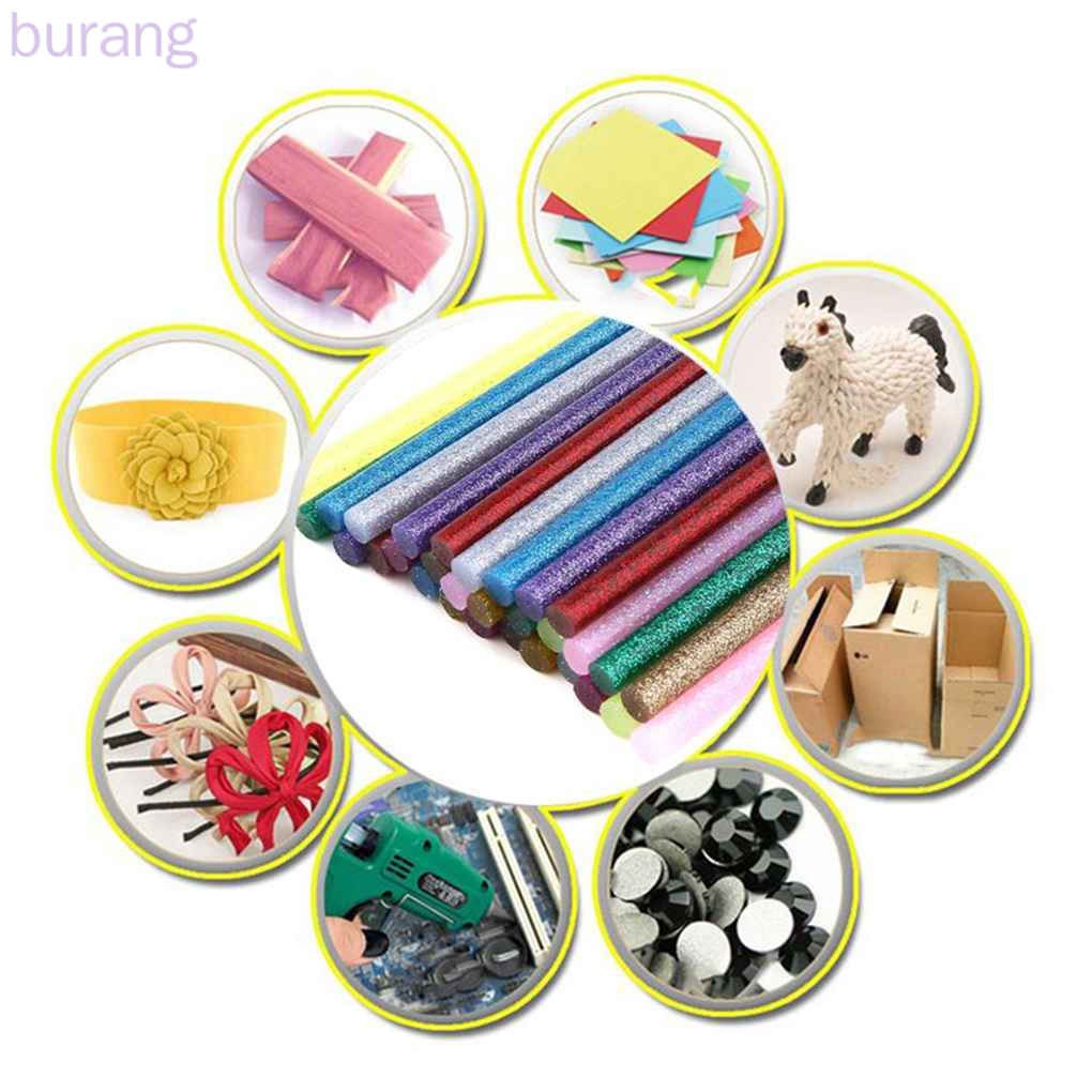 Set 30 cây keo nến nhiều màu kim tuyến không độc hại tiện dụng