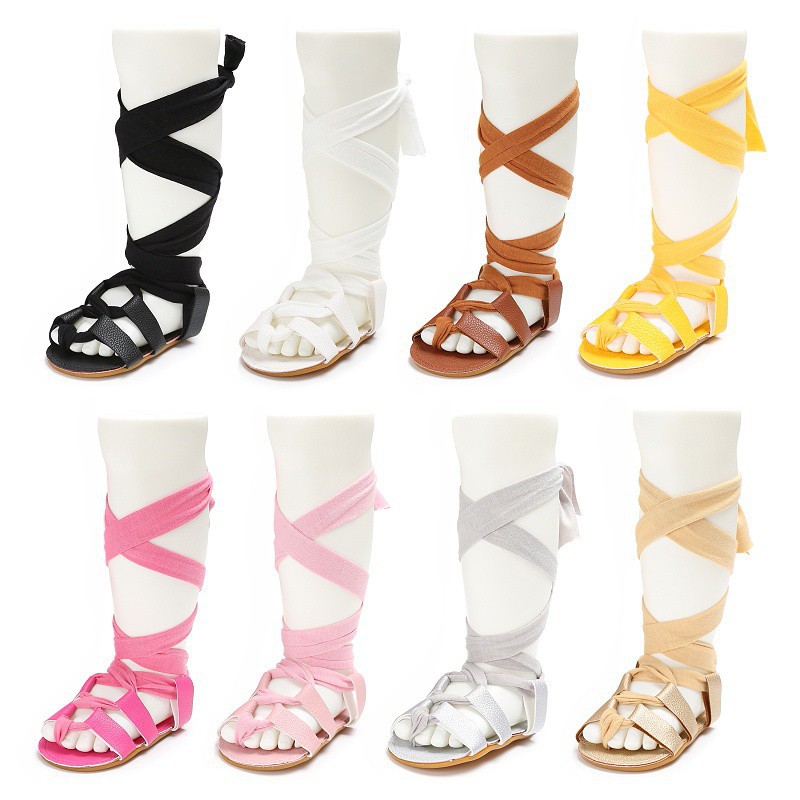 [Mã FASHIONT4FA2 giảm 10K đơn 50K] Giày sandal cột dây phong cách cho bé