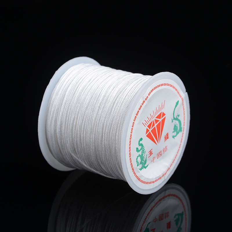 ⚠️ BÁN SỈ ⚠️ 25 màu: Cuộn dây đan vòng handmade 0.8mm loại 1 - hàng tốt TH102