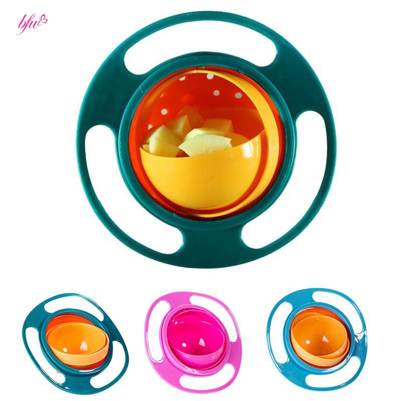 Bát ăn cho bé xoay 360 độ ko đổ đồ ăn