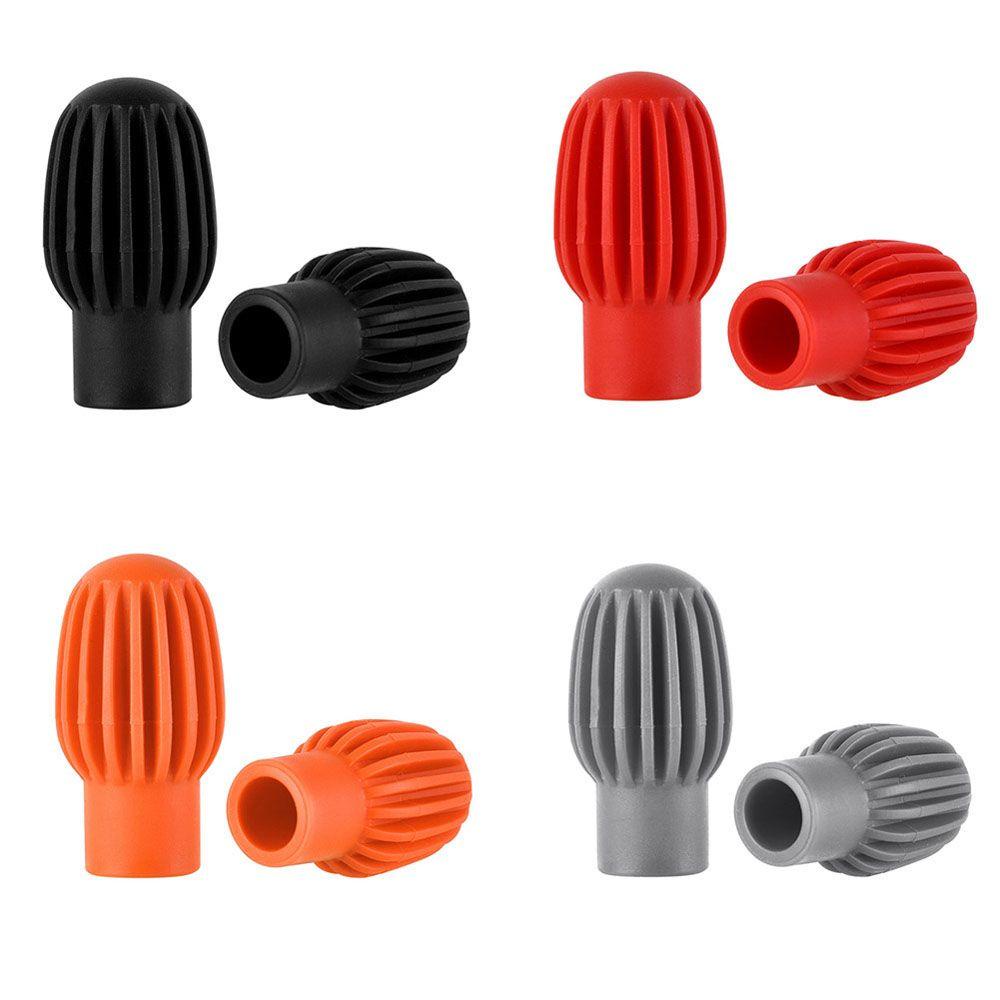 Bộ 2 / 4 Đầu Bọc Bảo Vệ Đầu Gậy Đánh Trống Bằng Silicon Cao Su Tiện Dụng