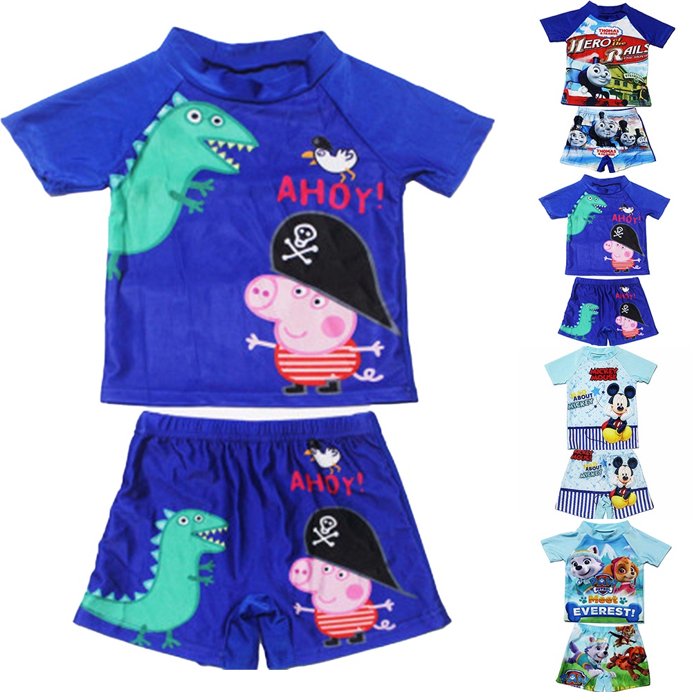 Bộ Đồ Bơi In Hoạt Hình One Piece Thời Trang Mùa Hè Cho Bé Trai