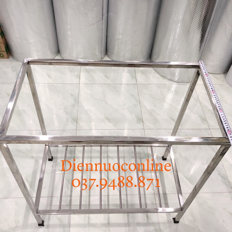 Chân bồn rửa chén 2 hộc 7843 chất liệu inox