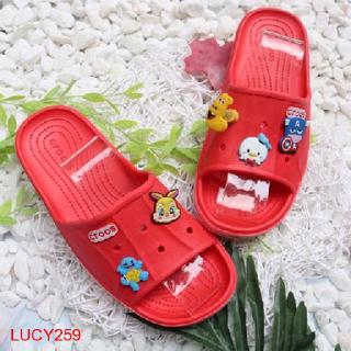 TẶNG 4 STICKER - DÉP QUAI NGANG GẮN STICKER MẪU MỚI NHẤT - KHAHANHCM