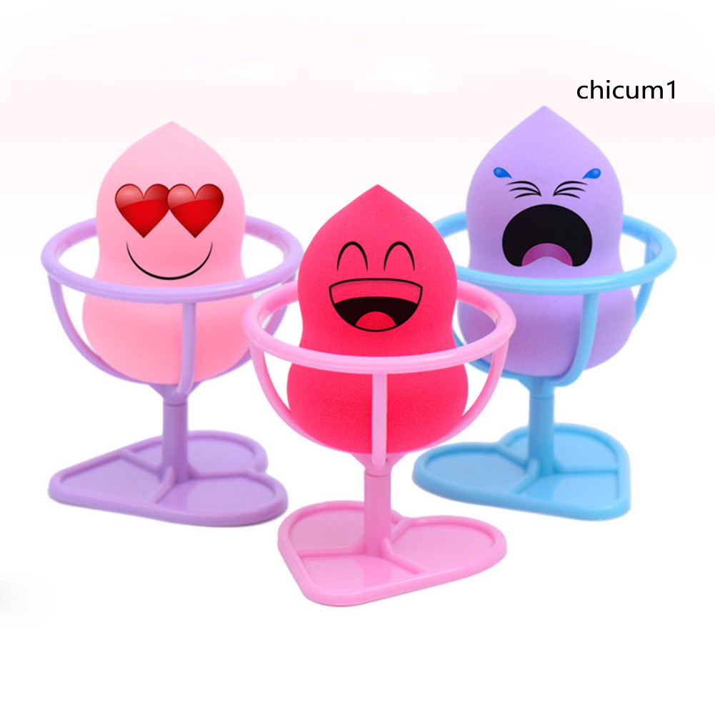 [Hàng mới về] Giá đỡ bông phấn trang điểm thiết kế tiện dụng