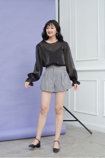 Sheer top - Áo kính organza