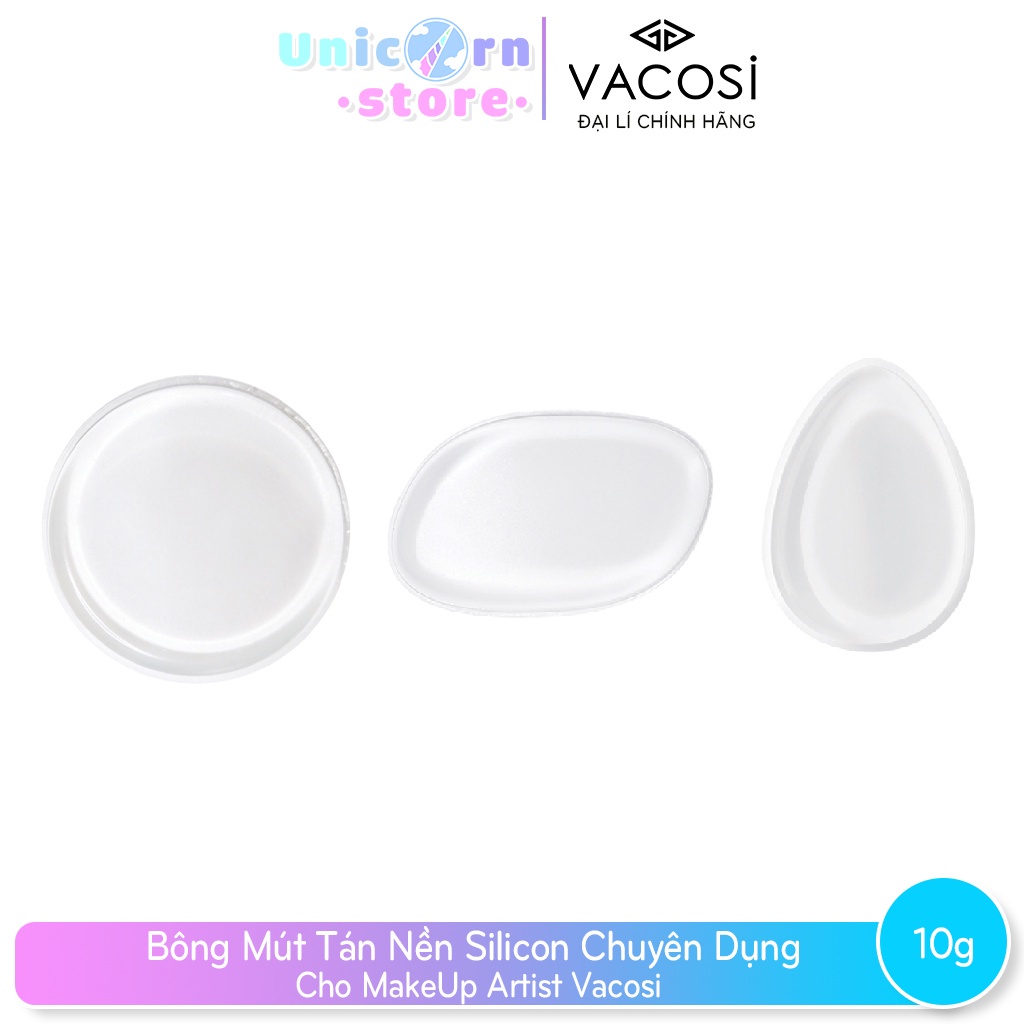 Bông Mút Tán Nền Silicon Chuyên Dụng Cho MakeUp Artist Vacosi