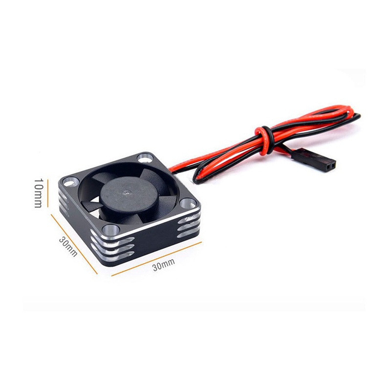 Metal Cooling Fan Motor Heat Dissipation for 3650 3660 550 540 Motor 1/10 RC Car Axial SCX10 Traxxas TRX4,Sier