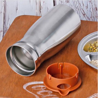 Bình nước Inox nhà hàng.nắp đen.