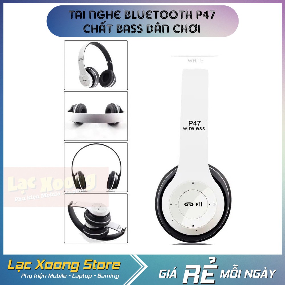 Tai nghe Bluetooth Headphone P47 | BigBuy360 - bigbuy360.vn
