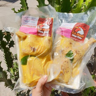 🌿 [ NowShip ] Gà ủ muối hoa tiêu / gà ta ( khay nữa con )